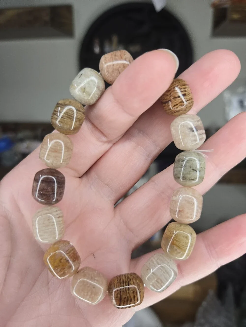 Thousand Layer Garden Quartz Multicolor Crystal Beaded Bracelet